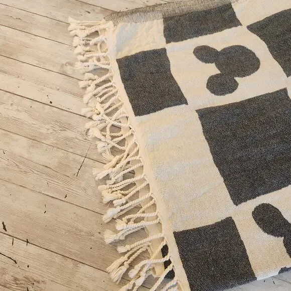 Sand Cloud Disney Mickey Checker Beach Throw Towel - Picture 3 of 6